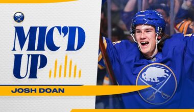 "WOAHHHH‼️" | Josh Doan Mic'd Up In Buffalo Sabres Game vs Utah Mammoth | Ostlund First NHL Goal