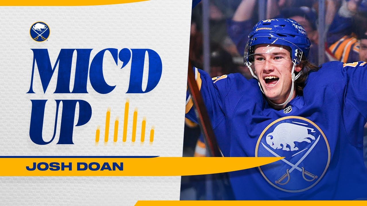 "WOAHHHH‼️" | Josh Doan Mic'd Up In Buffalo Sabres Game vs Utah Mammoth | Ostlund First NHL Goal