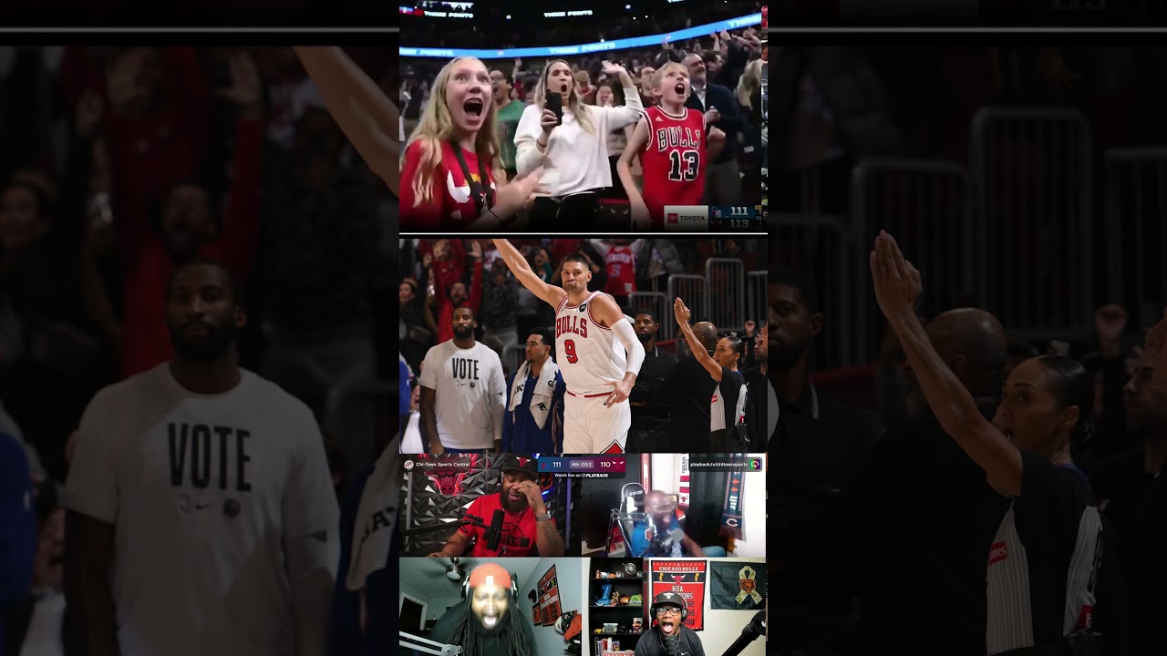 Bulls Fans React To Nikola Vucevic game winner | Bulls vs 76ers