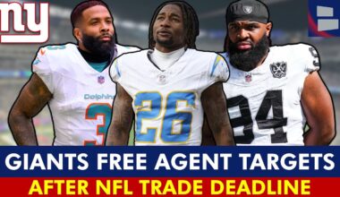 NY Giants Rumors: Top Free Agent Targets After NFL Trade Deadline