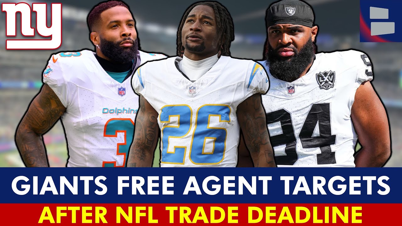 NY Giants Rumors: Top Free Agent Targets After NFL Trade Deadline