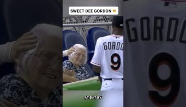 That time Dee Gordon cheered this fan up after getting hit by a foul ball 👏👏 #mlb #marlins
