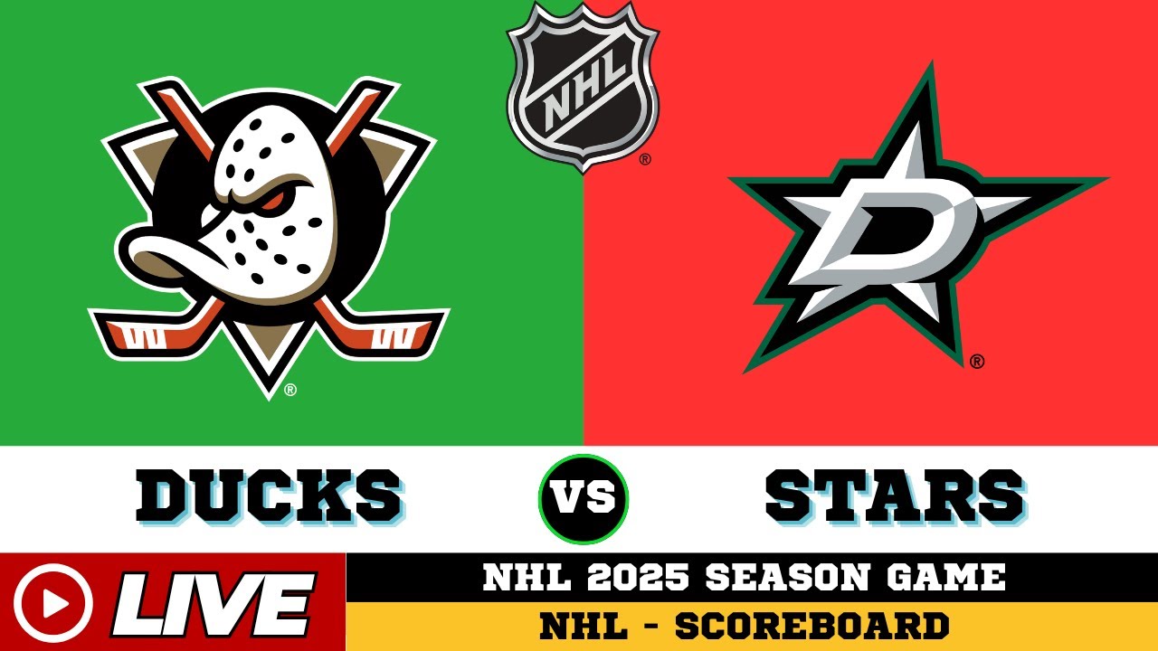 🔴LIVE : Anaheim Ducks Vs Dallas Stars | NHL 2025 | NHL Live SCOREBOARD