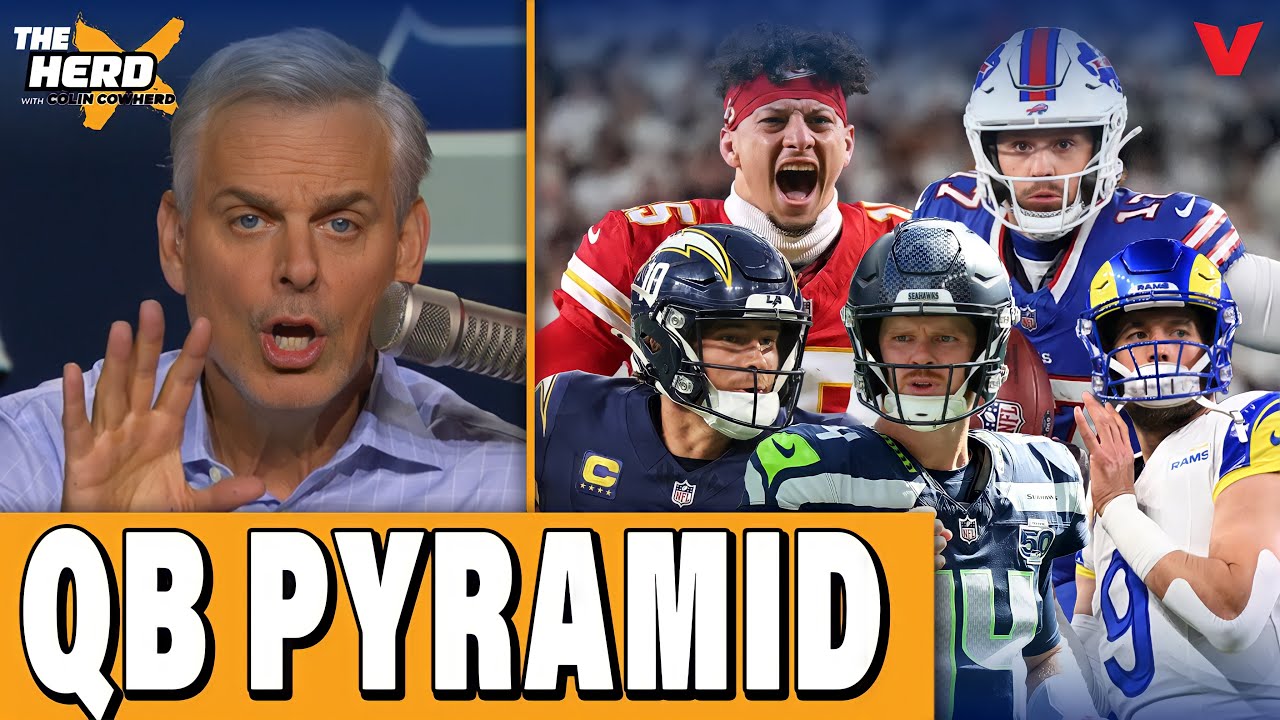 Colin Cowherd’s QB Pyramid: Seahawks' Sam Darnold BEST in NFL? + Stafford & Rams, Mahomes | THE HERD