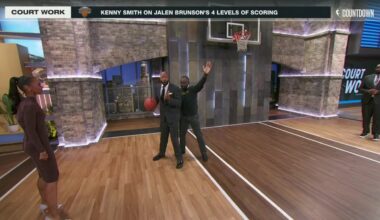 Kenny 'The Jet' Smith demonstrates Jalen Brunson's 4 levels of scoring | NBA Countdown