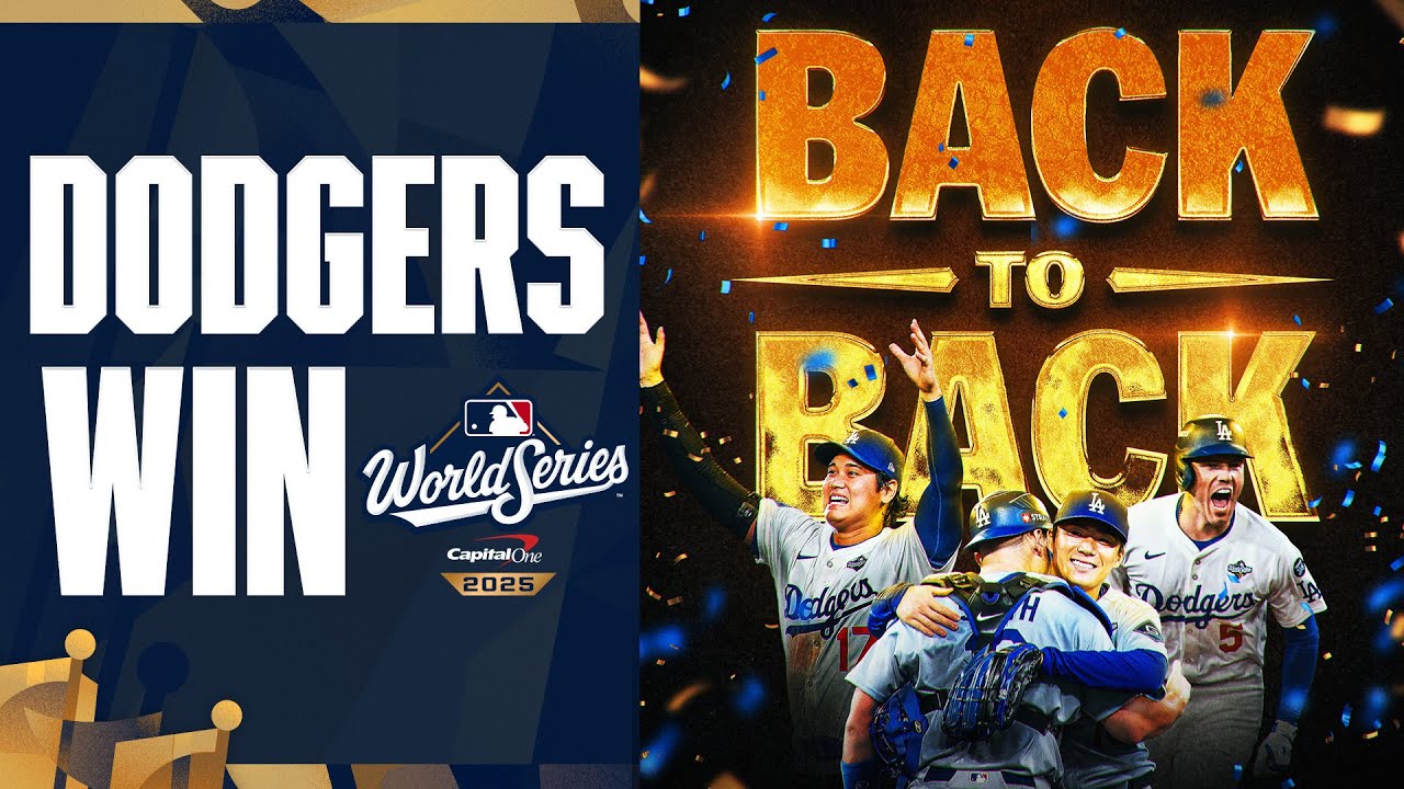 BACK-TO-BACK! MOST ICONIC moments from the Dodgers' 2024 and 2025 World Series Champion teams 🏆