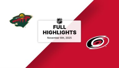 NHL Highlights | Wild vs. Hurricanes | November 06, 2025