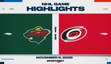 NHL Highlights | Wild vs. Hurricanes - November 6, 2025