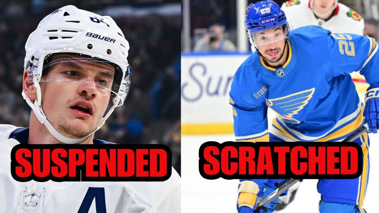 David Kampf SUSPENDED by Toronto Maple Leafs AND Jordan Kyrou Healthy SCRATCHED? Big NHL News Today