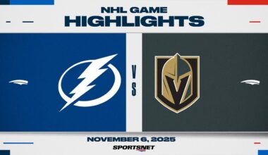 NHL Highlights | Lightning vs. Golden Knights - November 6, 2025