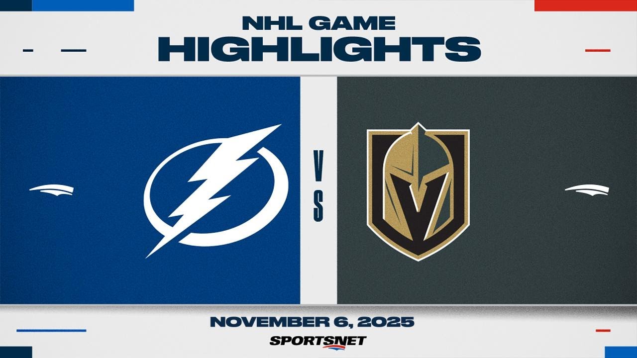 NHL Highlights | Lightning vs. Golden Knights - November 6, 2025