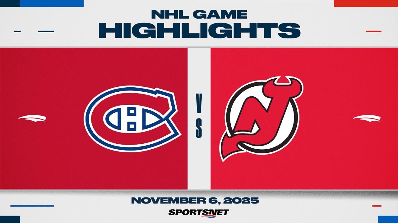 NHL Highlights | Canadiens vs. Devils - November 6, 2025
