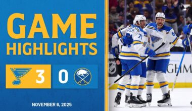Game Highlights: Blues 3, Sabres 0