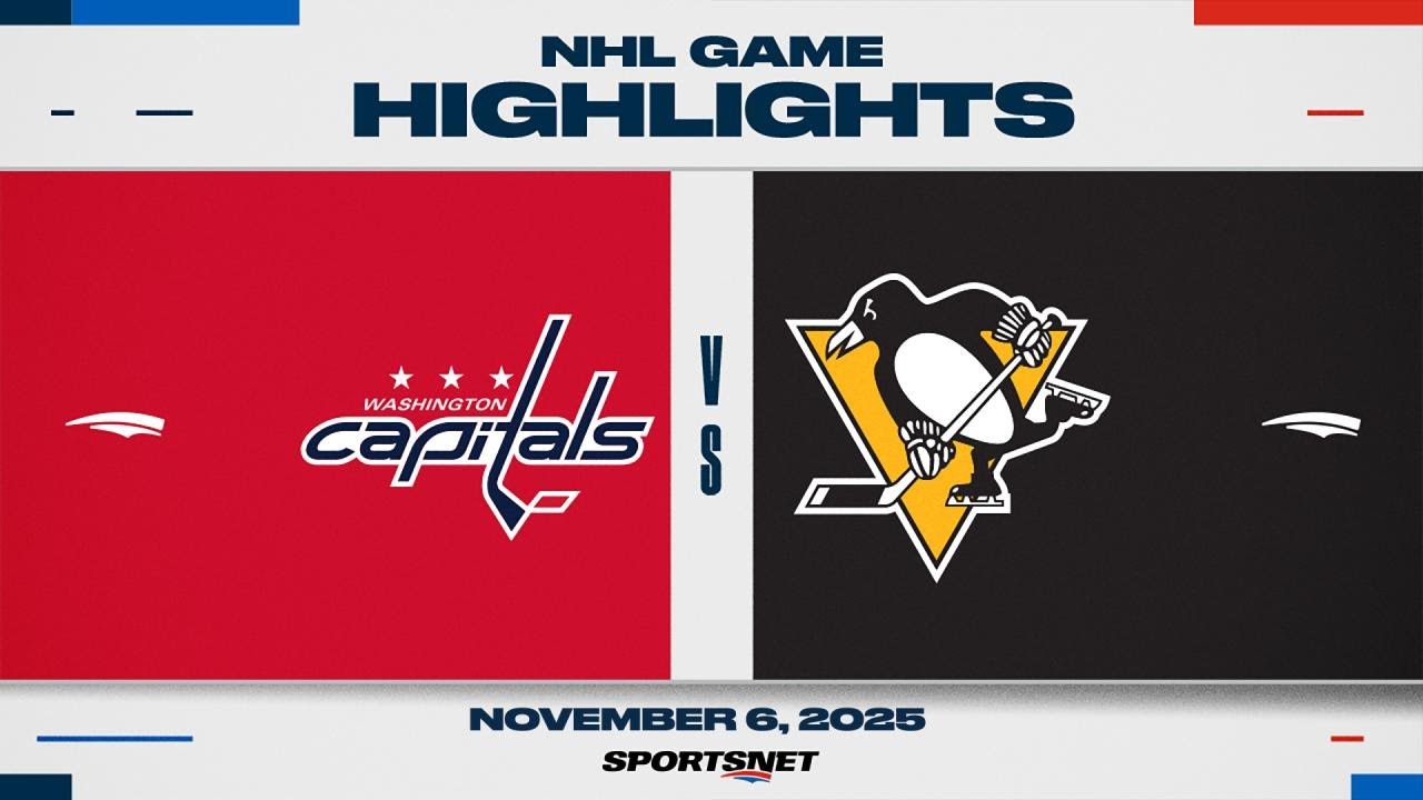 NHL Highlights | Capitals vs. Penguins - November 6, 2025