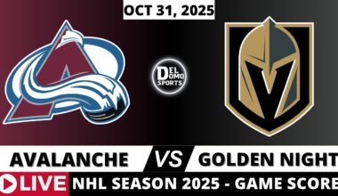 COLORADO AVALANCHE VS VEGAS GOLDEN KNIGHTS 🏒 NHL Play-by-Play & Scoreboard | 2025 Season