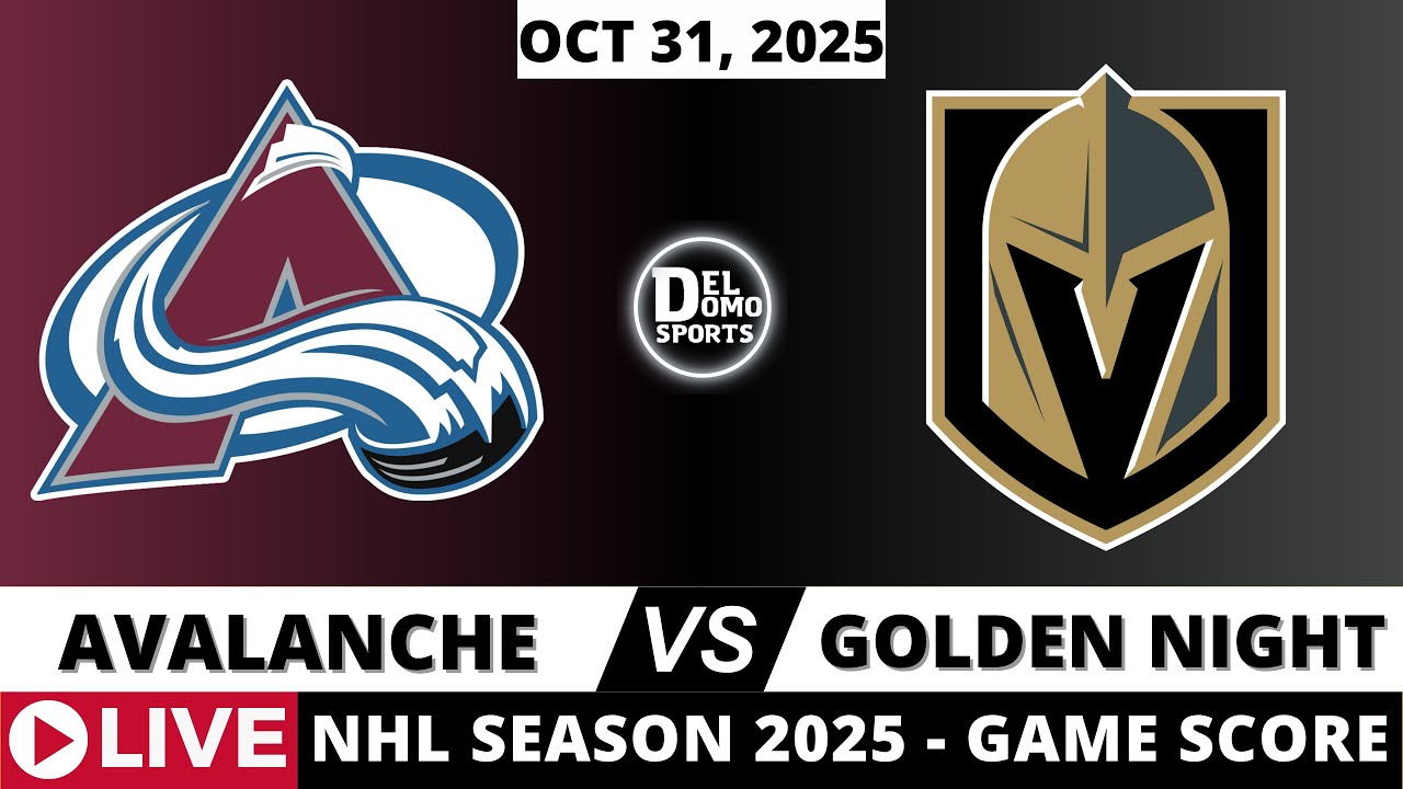 COLORADO AVALANCHE VS VEGAS GOLDEN KNIGHTS 🏒 NHL Play-by-Play & Scoreboard | 2025 Season