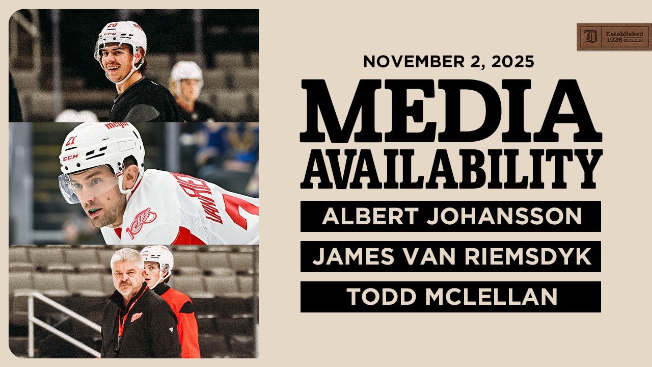 Albert Johansson, James van Riemsdyk, Todd McLellan Morning Skate Media | Nov. 2, 2025