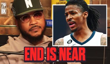 Carmelo Anthony reacts to the JA MORANT situation and says HEAT or BUCKS would be best fit