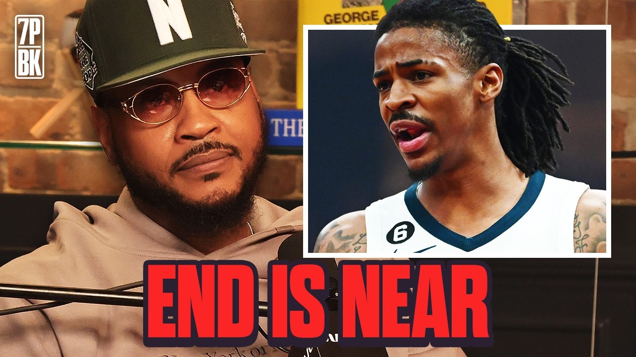 Carmelo Anthony reacts to the JA MORANT situation and says HEAT or BUCKS would be best fit