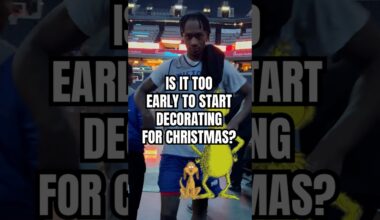 Biggest Christmas debate: team decorate early or team wait until December? 🤔 #nba #detroitpistons