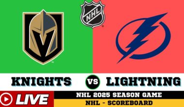 LIVE : Tampa Bay Lightning Vs Vegas Golden Knights | NHL 2025 | NHL Live SCOREBOARD | Nov 7 2025