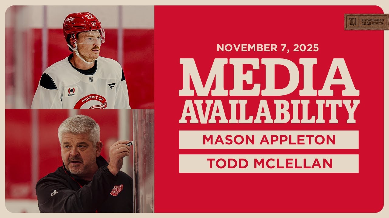 Mason Appleton, Todd McLellan Morning Skate Media | Nov. 7, 2025