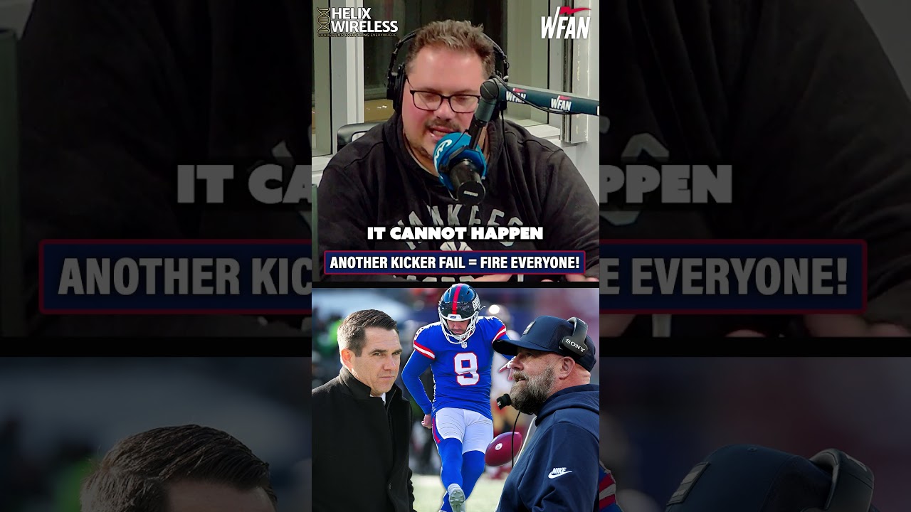 McMonigle wants EVERYONE fired if the Giants have another kicker "debacle" this weekend: