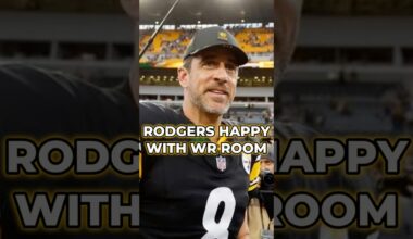 Aaron Rodgers HAPPY With The Steelers WR Room Despite No WR Trade At The Deadline #shorts