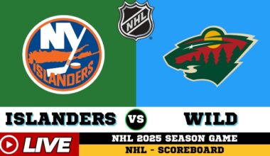 🔴LIVE : Minnesota Wild Vs New York Islanders | NHL 2025 | NHL Live SCOREBOARD