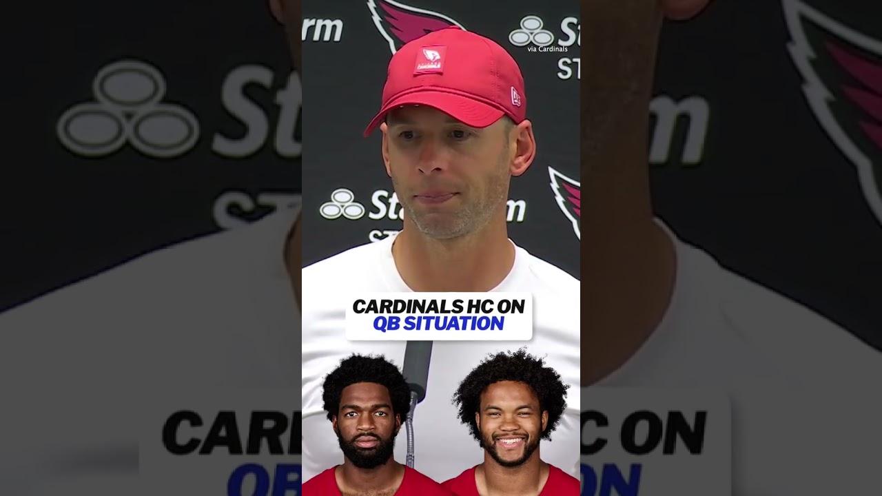 Cardinals head coach Jonathan Gannon on the QB situation #nfl #arizonacardinals