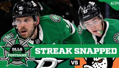 Youthful Ducks Overwhelm Stars 7-5, Snapping Dallas’ 7-Game Point Streak | DLLS STARS POSTGAME