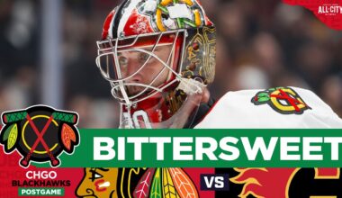 BLACKHAWKS POSTGAME: Frank Nazar EXITS game. Spencer Knight BLANKS Flames! | CHGO Blackhawks Podcast