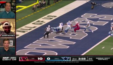 Eli, Peyton Manning & Baker Mayfield react to Cowboys' blocked-punt touchdown 👀 | Manningcast