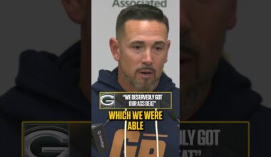 Matt LaFleurs says Packers 'got our ass beat' after loss to Panthers #nfl #football #packerts