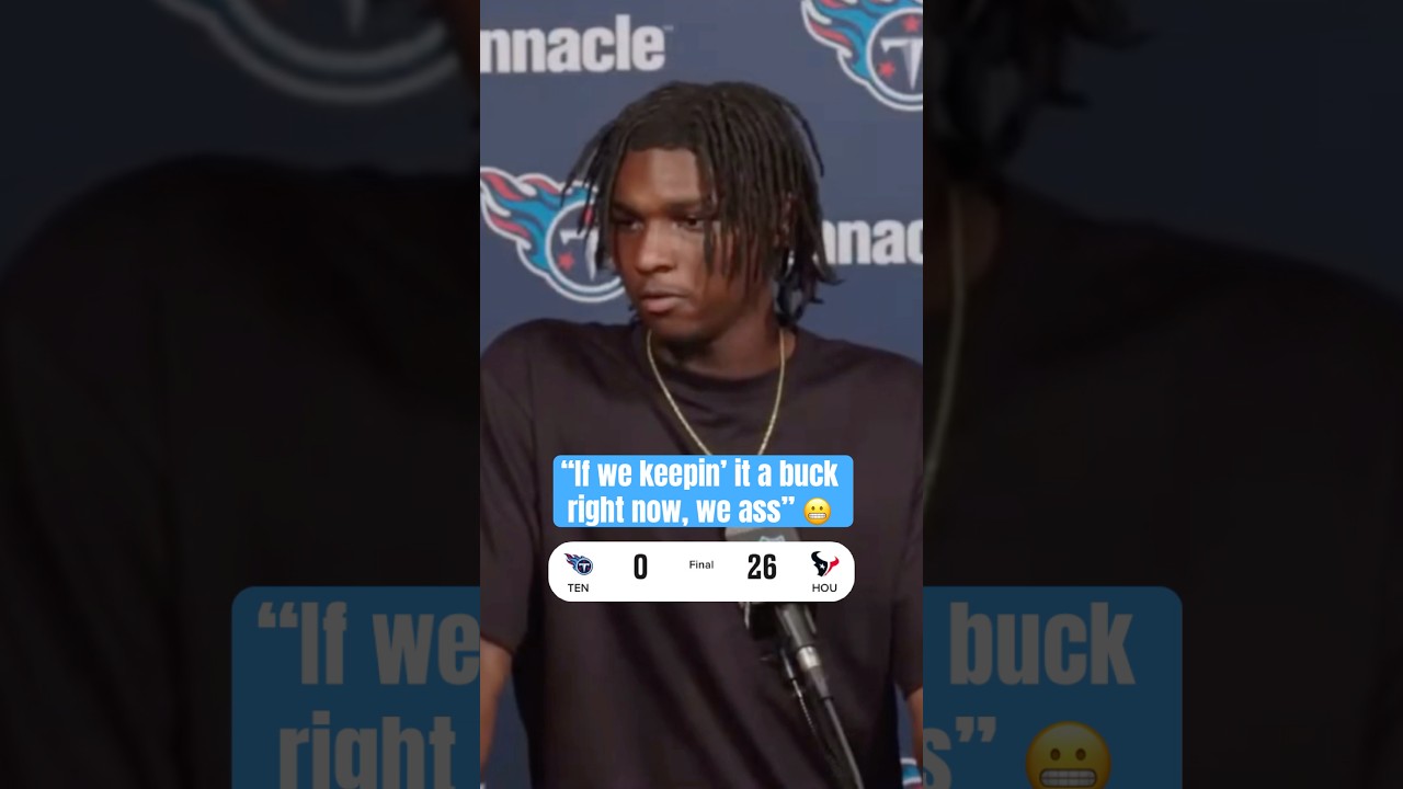 Cam Ward after Titans fall to 0-4 👀 (via @Titans)