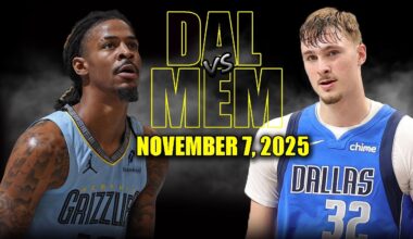 Dallas Mavericks vs Memphis Grizzlies Full Game Highlights - November 7, 2025 | NBA Season