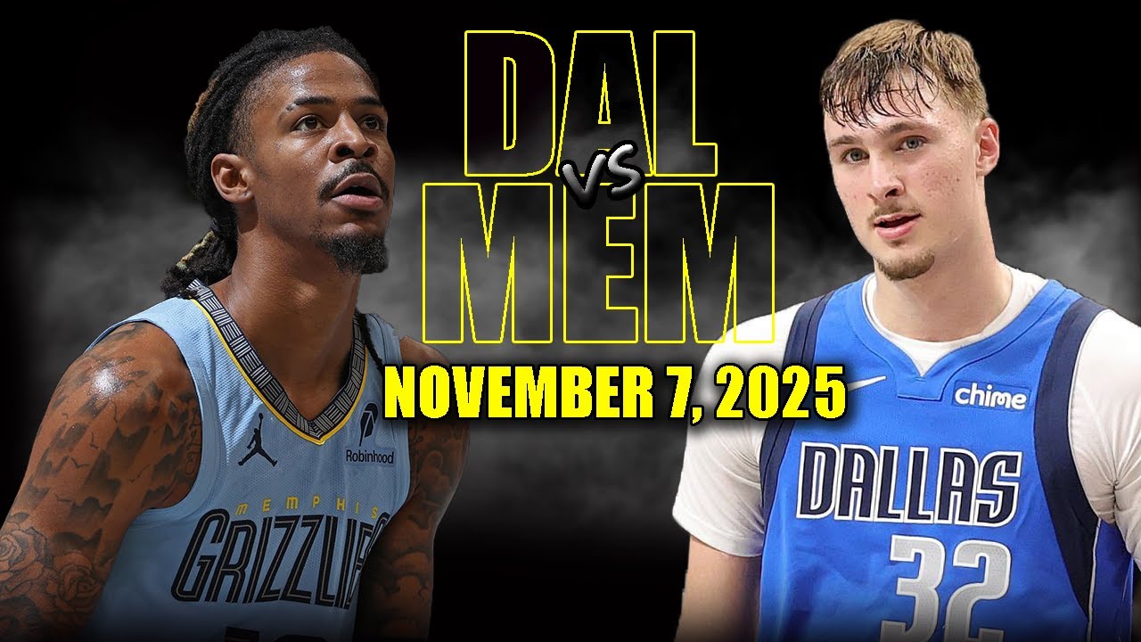 Dallas Mavericks vs Memphis Grizzlies Full Game Highlights - November 7, 2025 | NBA Season