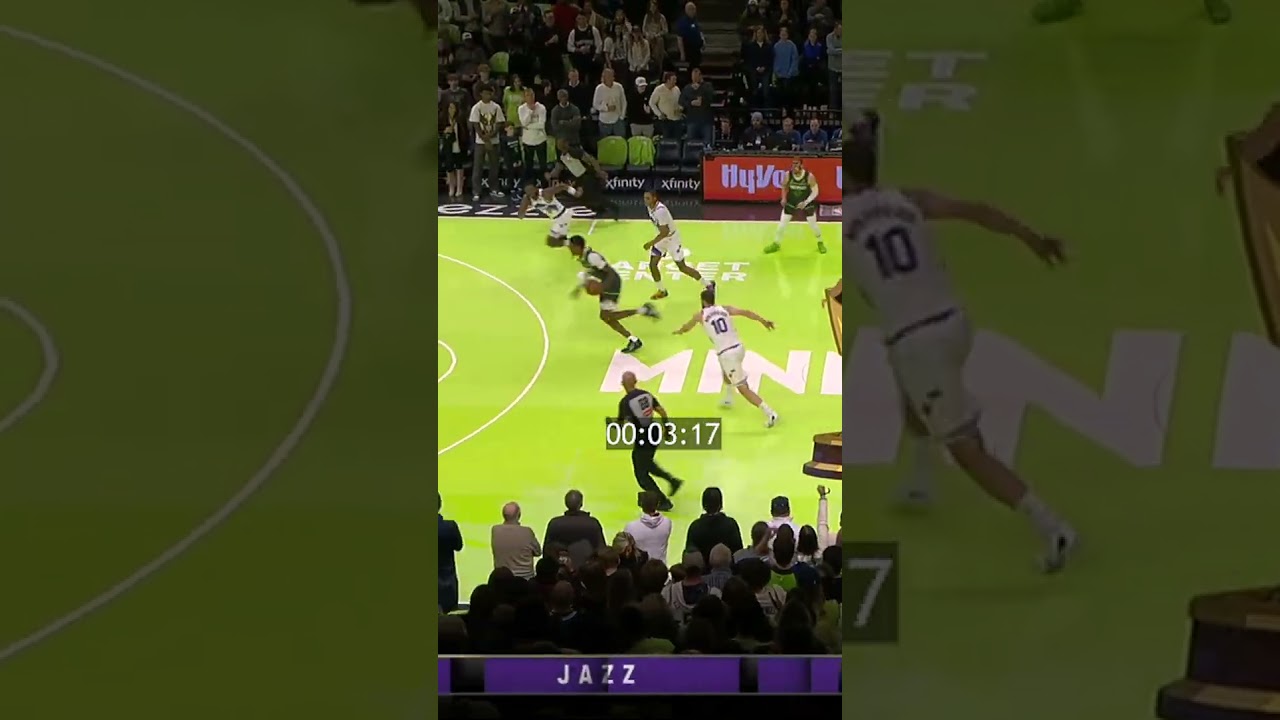 OS WOLVES PONTUARAM EM 5️⃣ SEGUNDOS! ⏱️ #NBA #Timberwolves #shorts