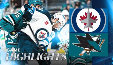 San Jose Sharks vs. Winnipeg Jets - Game Highlights