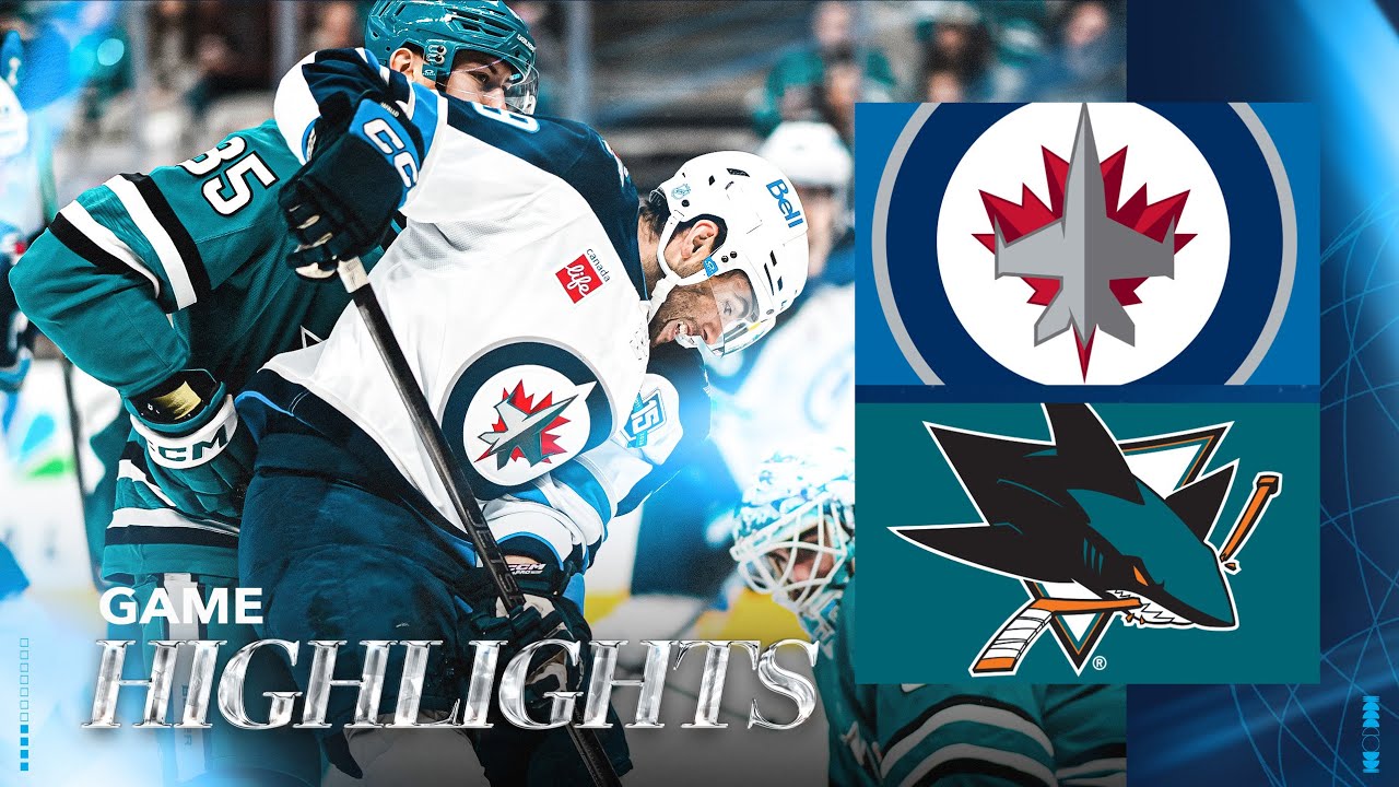San Jose Sharks vs. Winnipeg Jets - Game Highlights
