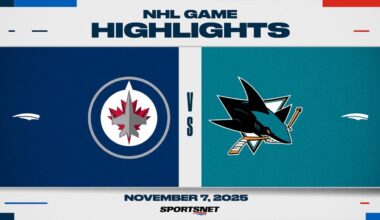 NHL Highlights | Jets vs. Sharks - November 7, 2025
