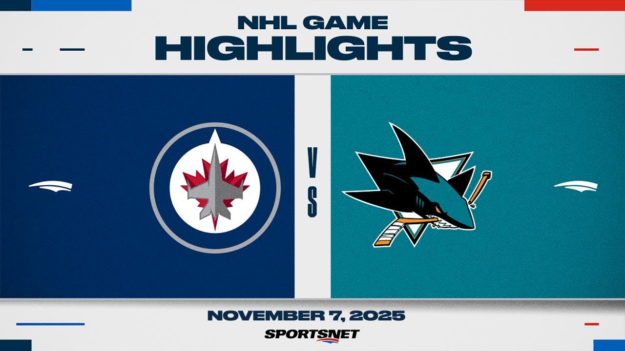 NHL Highlights | Jets vs. Sharks - November 7, 2025