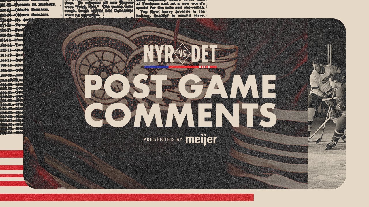 Lucas Raymond, JT Compher, Todd McLellan Post Game Comments vs NYR | Nov. 7, 2025