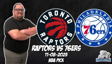 Philadelphia 76ers vs Toronto Raptors 11/8/25 NBA Free Picks & Prediction | NBA Betting Tips