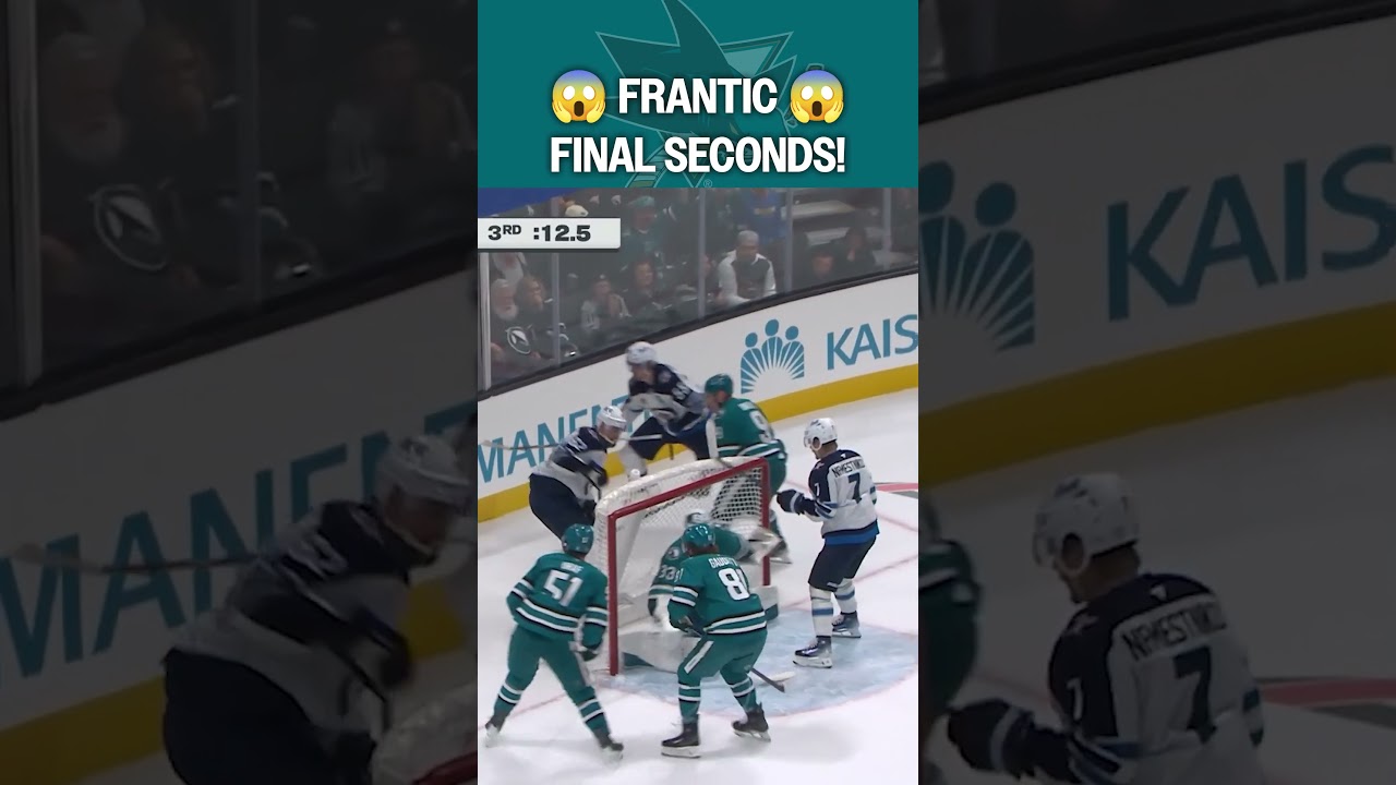 Sharks HOLD ON for last 30 seconds! 😬🦈