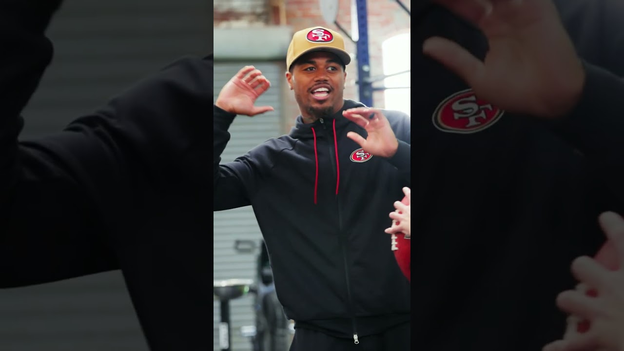 @49ers Kendrick Bourne teaches ​@rainbolttwo how to Spiral