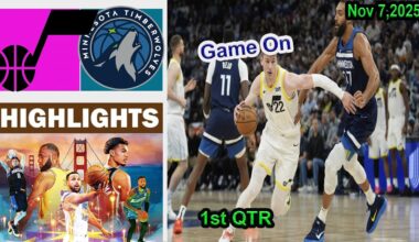 Minnesota Timberwolves vs Utah Jazz 1st QTR Game Highlights NBA Season | Nov 7, 2025