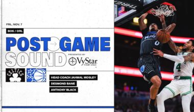 POSTGAME SOUND: BOSTON CELTICS VS. ORLANDO MAGIC | COACH MOSE, DESMOND BANE & ANTHONY BLACK