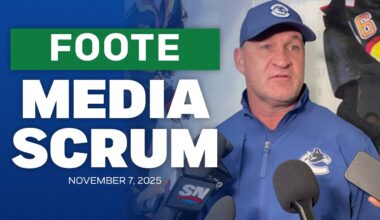 Adam Foote provides an update on Thatcher Demko, Teddy Blueger, and more