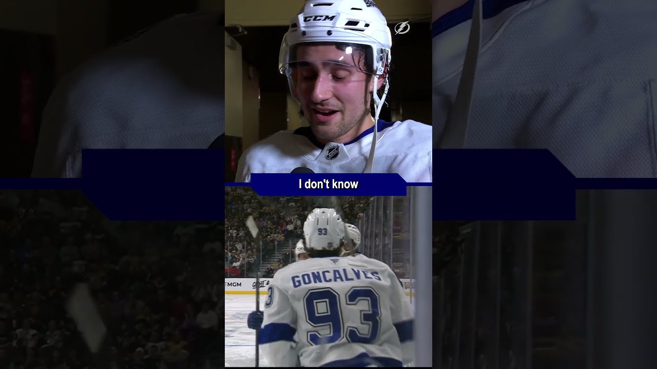 First NHL Goal reaction for Dom James!  #hockey #gobolts #hockeyplayer #nhl #firstgoal